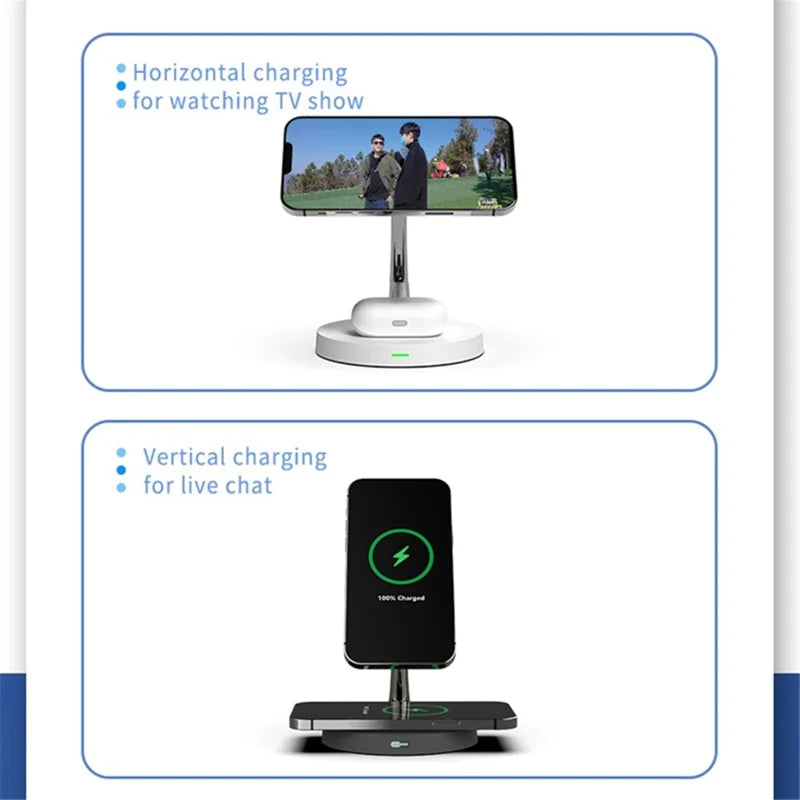 15W Wireless Charging Station Stand