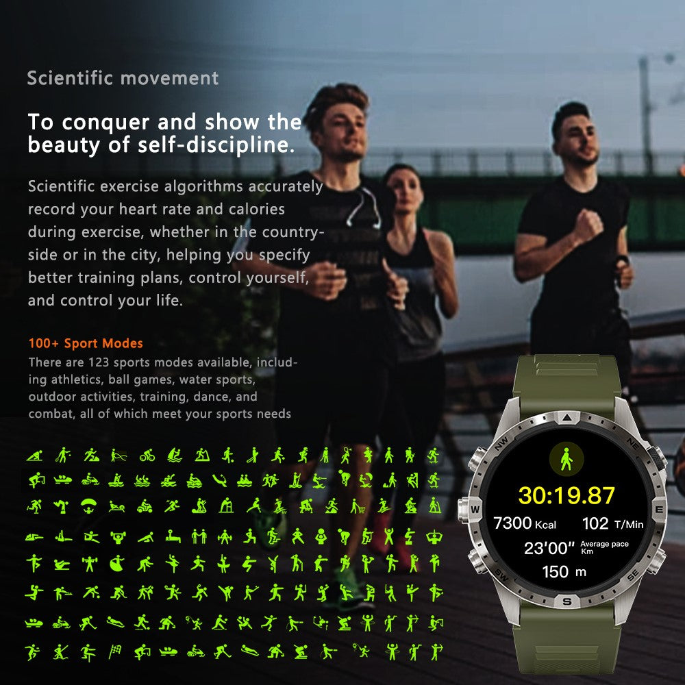 Outdoor Bluetooth Smart Fitness Watch