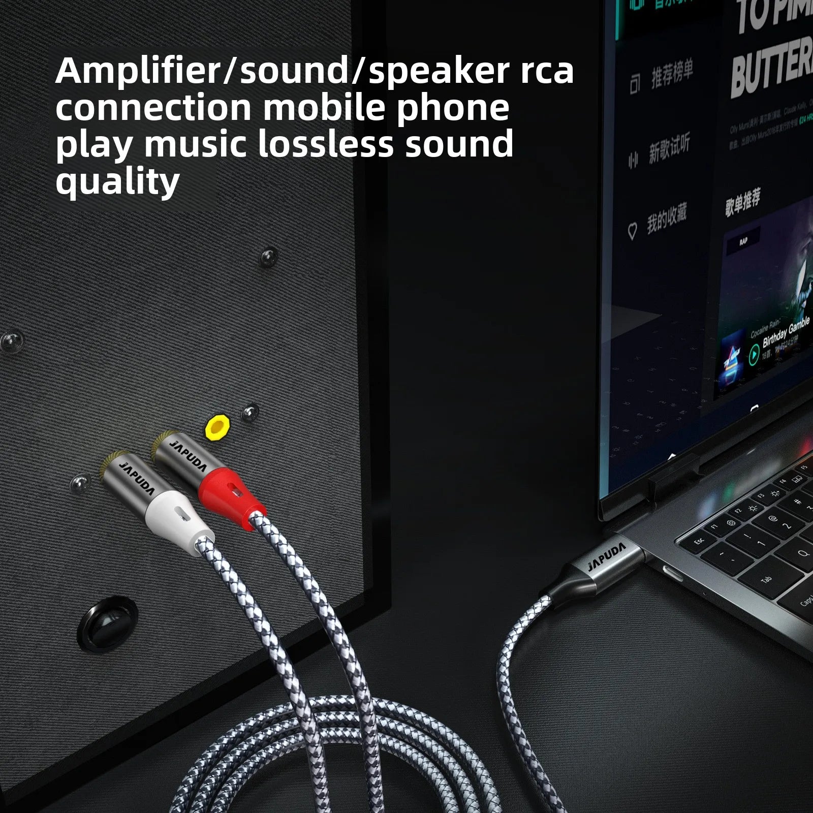 Type-C to 2RCA Audio Cable