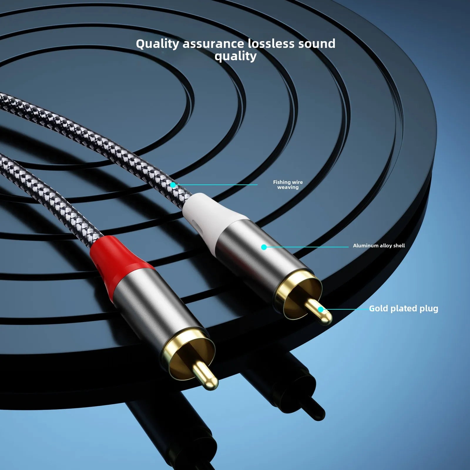 Type-C to 2RCA Audio Cable